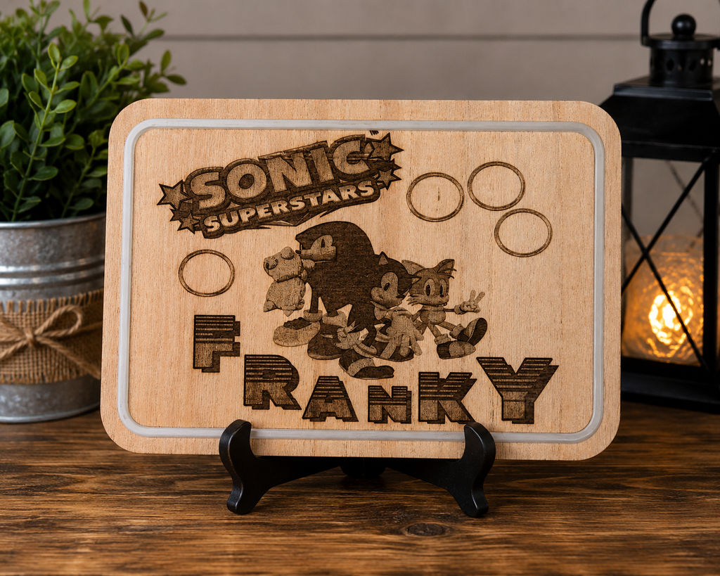 Personalized Custom Laser-Engraved Wood Sign